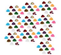 Ujjdwiurgh Lot de 100 médiators colorés en celluloïd - Accessoires et pièces pour guitare électrique acoustique - 0,71 mm