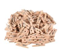 Ujjdwiurgh Lot de 100 mini pinces en bois de 25 mm pour photo de bébé
