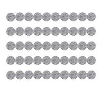 Ujjdwiurgh Lot de 100 patins adhésifs ronds en caoutchouc pour pieds de meubles en feutre gris