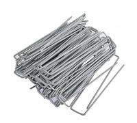 Ujjdwiurgh Lot de 100 piquets fixes en forme de U pour jardinage