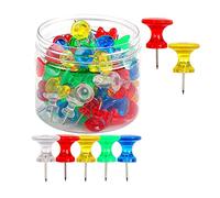 Ujjdwiurgh Lot de 100 punaises géantes pour tableau d'affichage en liège avec étui en plastique