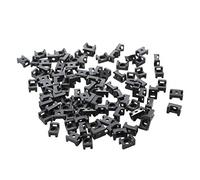 Ujjdwiurgh Lot de 100 supports de câble noirs de 4,5 mm de largeur