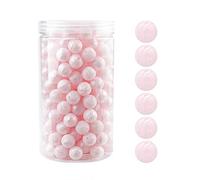 Ujjdwiurgh Lot de 105 perles rondes en silicone de 15 mm pour colliers, bracelets, cordons, porte-clés
