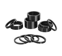 Ujjdwiurgh Lot de 11 entretoises pour casque de vélo 28,6 mm Tige de fourche en fibre de carbone Rondelle VTT Vélo de route sans filetage