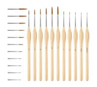 Ujjdwiurgh Lot de 11 pinceaux de peinture à pointe fine pour détails, mini pinceaux pour travaux manuels, facile à installer