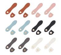 Ujjdwiurgh Lot de 12 boucles à bouton-pression à coudre en cuir synthétique pour sac à main, fermeture à bouton-pression