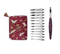 Ujjdwiurgh Lot de 12 crochets ergonomiques interchangeables avec grande poignée et design lisse