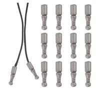 Ujjdwiurgh Lot de 12 embouts de rechange pour cravates Bolo en alliage - Lisses pour décoration de vêtements, chaînes, bracelets, loisirs créatifs A