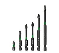 Ujjdwiurgh Lot de 12 embouts de tournevis magnétiques en alliage d'acier S2, tiges hexagonales de 6,35 mm (25-150 mm), faciles à installer