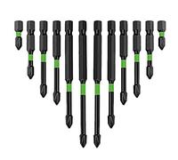 Ujjdwiurgh Lot de 12 embouts de tournevis S2, embouts à tête solide pour perceuse à percussion électrique