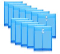 Ujjdwiurgh Lot de 12 Enveloppes avec Fermeture à Bouton et Cordon, Organiseur de Fichiers Extensible, Dossiers de Documents, pour L'École, le Bureau et