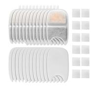 Ujjdwiurgh Lot de 12 filtres et éponges de rechange pour fontaine à eau de chat de 4 L triple filtration