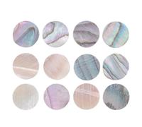 Ujjdwiurgh Lot de 12 marqueurs latéraux pour guitare, ukulélé, en ormeau de Nouvelle-Zélande, 6 mm