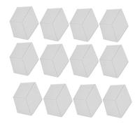 Ujjdwiurgh Lot de 12 Mousses Acoustiques, Panneaux InsonoriséS Auto-AdhéSifs, pour Isolation Phonique et Traitement Acoustique (Blanc)