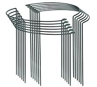 Ujjdwiurgh Lot de 12 Piquets de Support de Fleurs de Jardin en Anneau Semi-Circulaire, pour Plante de Fleurs de Tomates, Support de Bordure