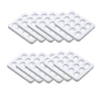 Ujjdwiurgh Lot de 12 Plaques de Spot - Plaque de Réaction - 12 Puits, Polypropylène