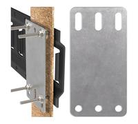 Ujjdwiurgh Lot de 12 plaques E-Track robustes avec kit d'installation pour plaque arrière de montage E-Track/X-Track