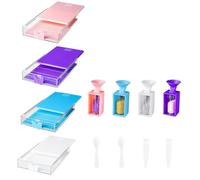 Ujjdwiurgh Lot de 12 plateaux artistiques empilables avec couvercles, kits d'art de peinture pour adultes pour loisirs créatifs E