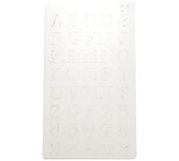 Ujjdwiurgh Lot de 12 pochoirs de l'alphabet réutilisables en plastique pour peinture à faire soi-même