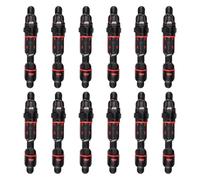 Ujjdwiurgh Lot de 12 porte-moulinets pour canne à pêche avec clip en caoutchouc