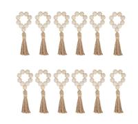 Ujjdwiurgh Lot de 12 ronds de serviette de bureau style campagnard bohème décoration de bureau