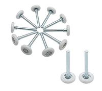 Ujjdwiurgh Lot de 12 rouleaux de porte de garage de 10,2 cm, tige de 4,6 cm en nylon pour remplacement de rail de porte de garage