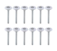 Ujjdwiurgh Lot de 12 rouleaux de porte de garage de 5,1 cm, roulement 6200ZZ en nylon, pour portes de garage résidentielles et commerciales