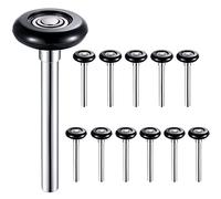 Ujjdwiurgh Lot de 12 rouleaux de porte de garage silencieux en nylon 6200Z 5,1 cm
