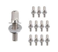 Ujjdwiurgh Lot de 12 tiges de tension pour batterie - Vis de tension - Accessoires pour caisse claire - M5 x 15 mm