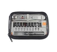 Ujjdwiurgh Lot de 12 tournevis à cliquet bidirectionnels portables multi-usages, outils à main à cliquet portables, faciles à utiliser, gris