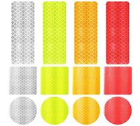 Ujjdwiurgh Lot de 120 bandes réfléchissantes réfléchissantes pour visibilité nocturne pour vélo, vêtements, casque