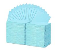 Ujjdwiurgh Lot de 125 serviettes de table jetables pour nail art, 33 x 43,2 cm, imperméable, tapis de papier pour nail art, tampons de nettoyage pour tatouage, bleu