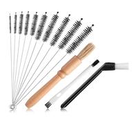 Ujjdwiurgh Lot de 13 brosses de nettoyage pour moulin à café, brosses de nettoyage pour machine à expresso