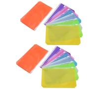 Ujjdwiurgh Lot de 14 pochettes A6 à 6 trous étanches en PVC pour classeur à 6 anneaux