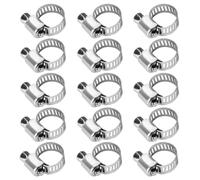 Ujjdwiurgh Lot de 15 colliers de serrage en acier inoxydable de 8 mm à 12 mm