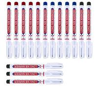 Ujjdwiurgh Lot de 15 marqueurs étanches à portée profonde pour charpentier - 3 couleurs