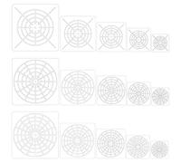 Ujjdwiurgh Lot de 15 pochoirs réutilisables pour peinture sur bois de roche et toile