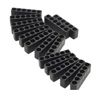 Ujjdwiurgh Lot de 15 porte-embouts à tête hexagonale en plastique à 6 trous pour pièces de rechange