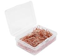Ujjdwiurgh Lot de 150 mini trombones en forme de cœur pour fournitures de bureau, école - Or rose