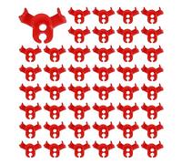 Ujjdwiurgh Lot de 150 pinces à plantes - Outil de pliage pour fleurs de vigne à basse pression - Support de tige à 90 degrés - Rouge