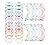 Ujjdwiurgh Lot de 150 porte-clés colorés en acier inoxydable de 15,2 cm avec revêtement de 1,5 mm