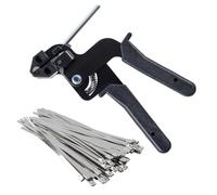 Ujjdwiurgh Lot de 150 sangles de fixation autobloquantes avec pince coupante et fermeture éclair à tension automatique