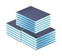 Ujjdwiurgh Lot de 16 blocs de ponçage réutilisables et lavables pour plastique, bois, métal (100 120 220)