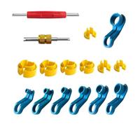 Ujjdwiurgh Lot de 16 outils de démontage de ligne - Outil de retrait de ligne 6,35 mm - 3/8 - 1/2 - 5/8 - 3/4 - 7/8 - Pour ligne AC de voiture