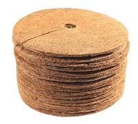 Ujjdwiurgh Lot de 16 tapis de paillage en fibre de coco pour plantes d'intérieur et d'extérieur 30 cm