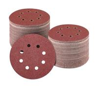 Ujjdwiurgh Lot de 160 disques abrasifs de 12,7 cm, grain 60/80/120/150/240/320/400/600, papier abrasif à 8 trous, papier abrasif pour ponceuse orbitale, facile à utiliser