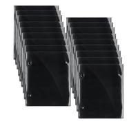 Ujjdwiurgh Lot de 18 dossiers de musique étanches en PVC double face pour feuilles de papier