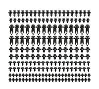 Ujjdwiurgh Lot de 190 rivets de fixation en plastique pour voiture