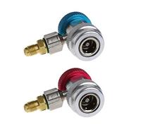 Ujjdwiurgh Lot de 2 adaptateurs de coupleur rapide de fréon R134A pour climatisation réfrigérant réglable