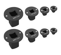 Ujjdwiurgh Lot de 2 adaptateurs de douilles à choc à profil bas, kit polyvalent d'adaptateur à cliquet pour impact, cliquet électrique